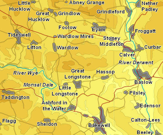 Peaks Map: Wye and Derwent