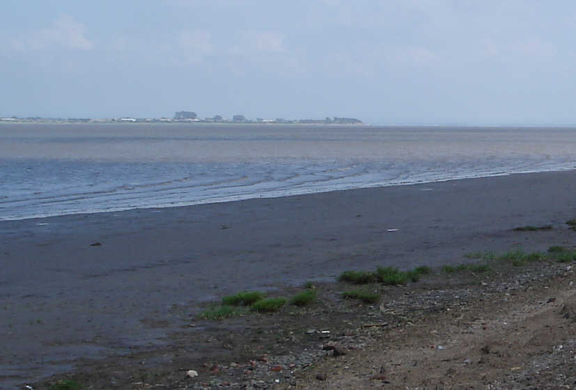 The Solway Firth, where Hadrian's Wall reaches the west coast.