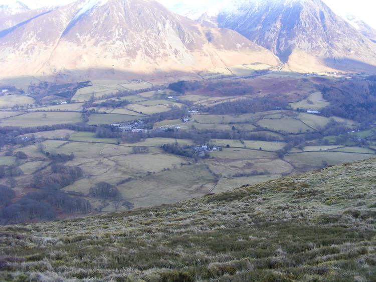 Loweswater Village from Above