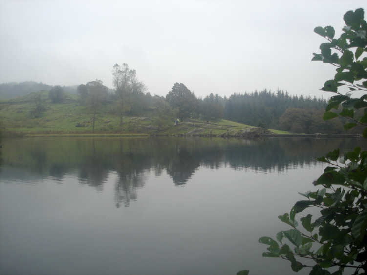 A view across Moss Eccles Tarn, close to the village of Near Sawrey 