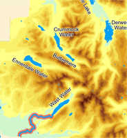 Map showing course of the Irt