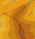 Map for walk up Great Whernside from Kettlewell