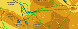 Map: Haystacks from Honister Pass 