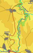 Link to map for walk from Waterhouses to Manifold Valley