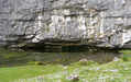 Malham Beck emerging from Malham Cove