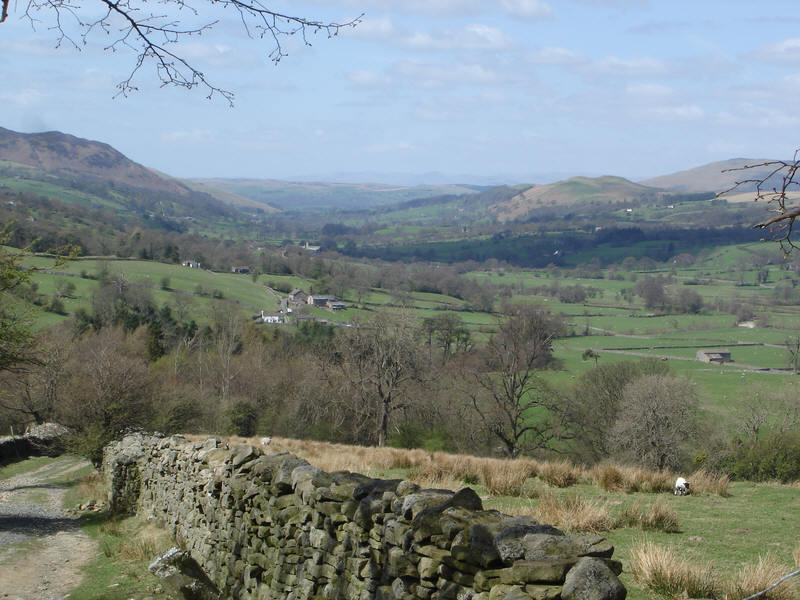 Dentdale from the lower slopes of Whernside