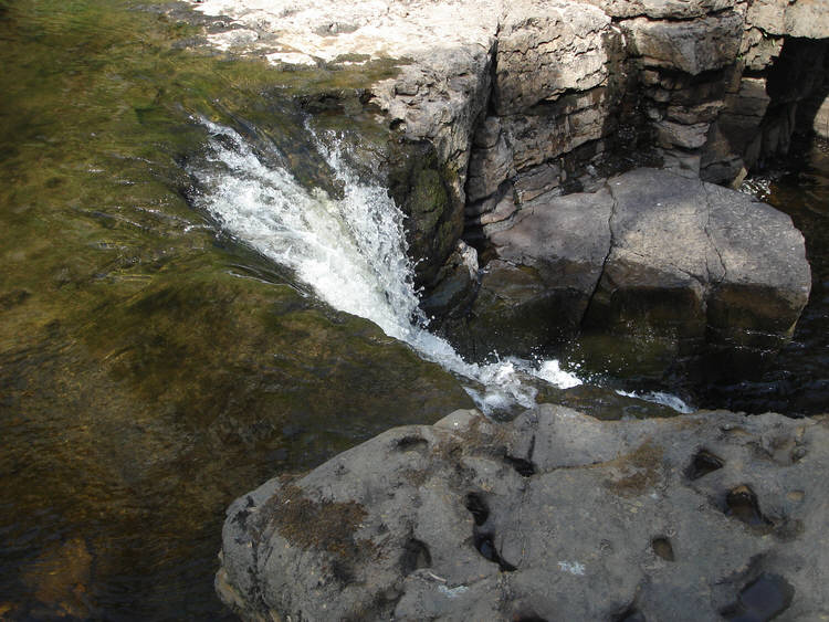 A view of Kisdon Force, hidden in upper Swaledale