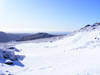 A snow field on Red Pike 