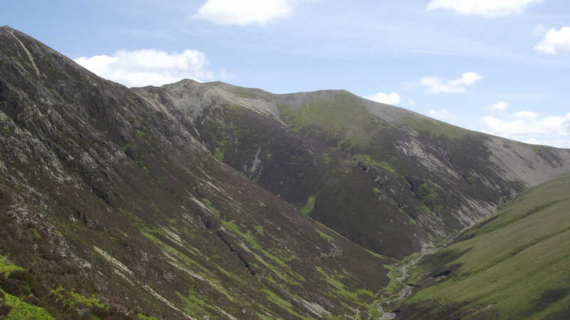 Hopegill Head seen over Gasgale Gill 