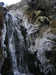 Semi-frozen light spout waterfall