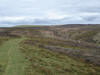 View west from the ridge to Minton Hill